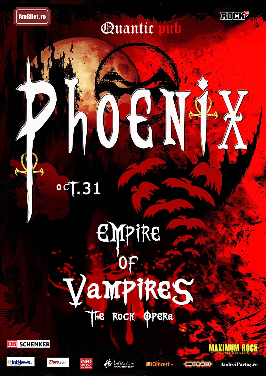 In premiera la Bucuresti concertul Phoenix – Empire of Vampires