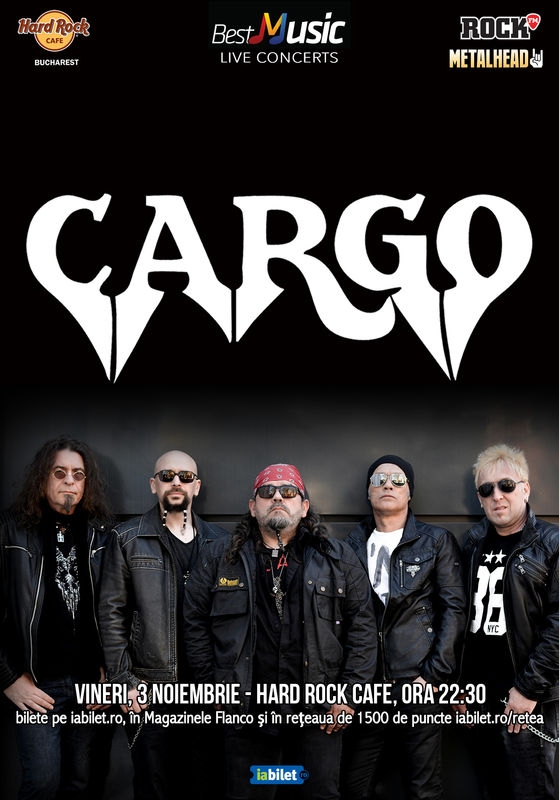 Trupa Cargo va concerta la Hard Rock Cafe