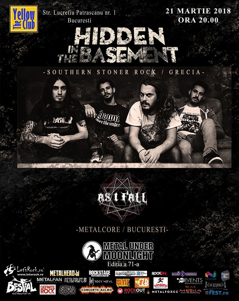 As I Fall deschide concertul Hidden in the Basement din 21 martie