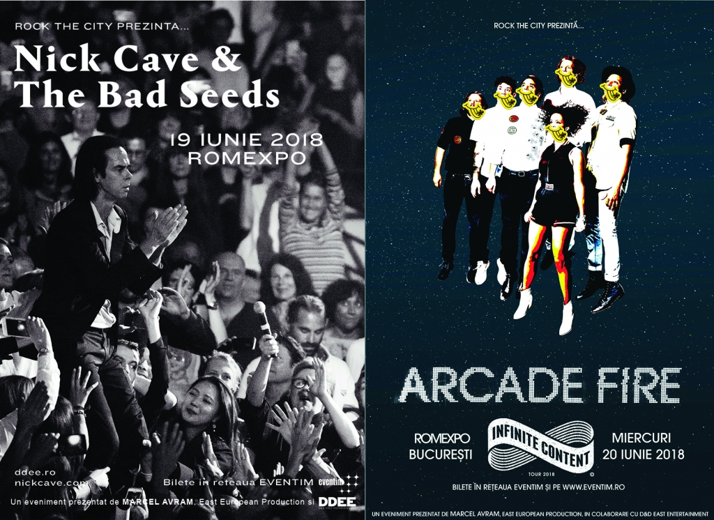 Rock The City prezinta concertele Nick Cave & The Bad Seeds si Arcade Fire