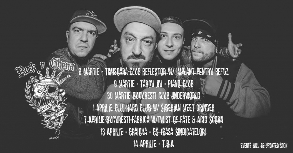 Trupa de hardcore Rock n Ghena porneste in turneul de promovare a noului album