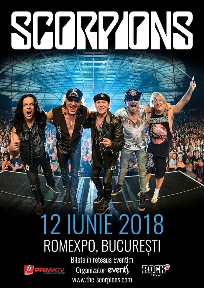 Scorpions revin la Bucuresti, în cadrul Crazy World Tour - Rockul e pentru totdeauna