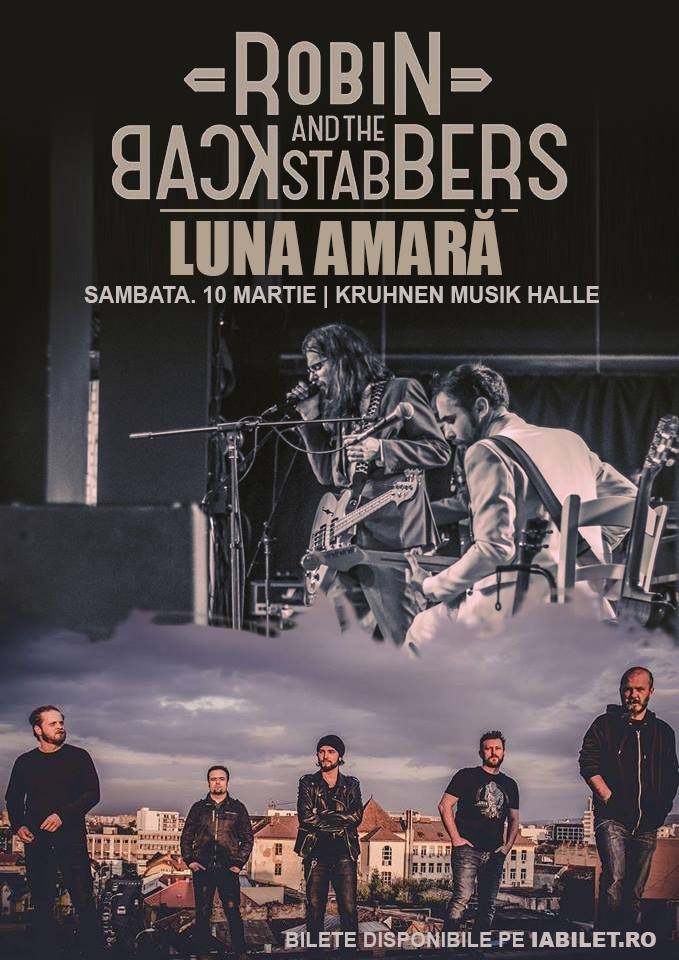Trei concerte noi Luna Amară la Brașov, București și Iași