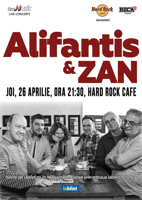 Concert Nicu Alifantis & ZAN la Hard Rock Cafe din București