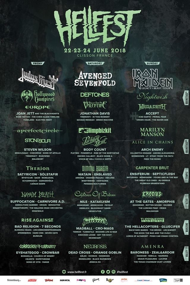 Hellfest Open Air 2018 - line-up final