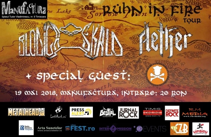 Concert Blodiga Skald si Aether in club Manufactura din Timisoara