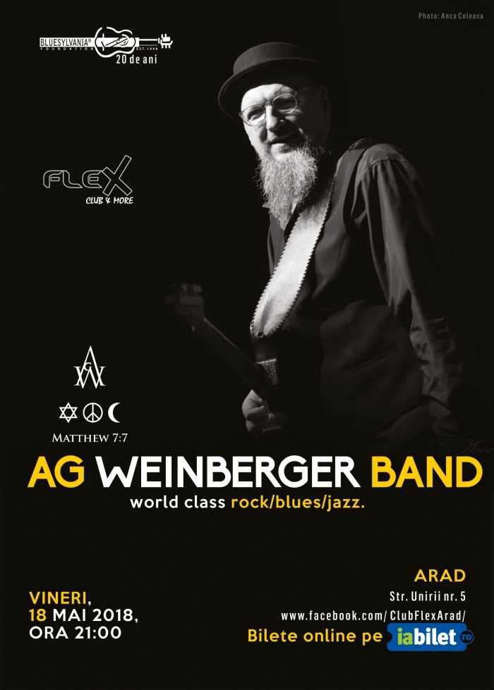 Concert extraordinar AG Weinberger Band în Club Flex din Arad