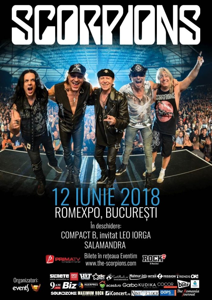 Două categorii de bilete la concertul Scorpions de la București sunt epuizate