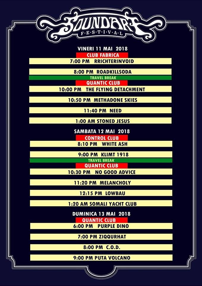 Programul SoundArt Festival 2018