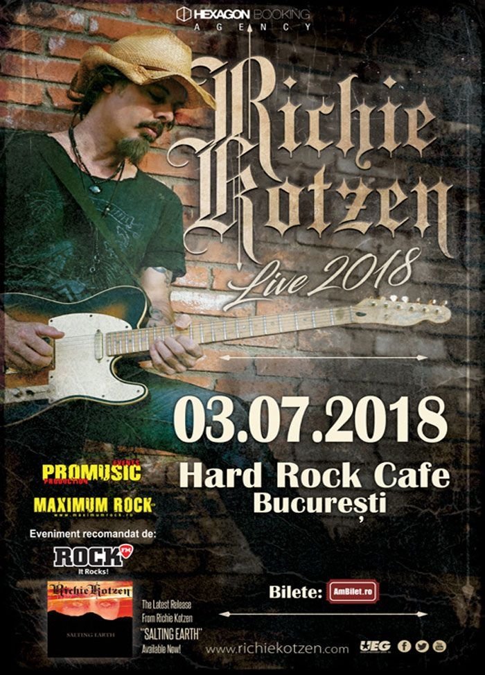 Concert Richie Kotzen la Hard Rock Cafe, București
