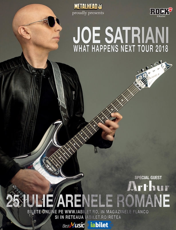 Program și reguli de acces la concertul Joe Satriani de la Arenele Romane