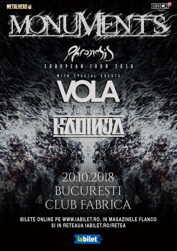 Concert Kadinja, Monuments și Vola în Club Fabrica, București