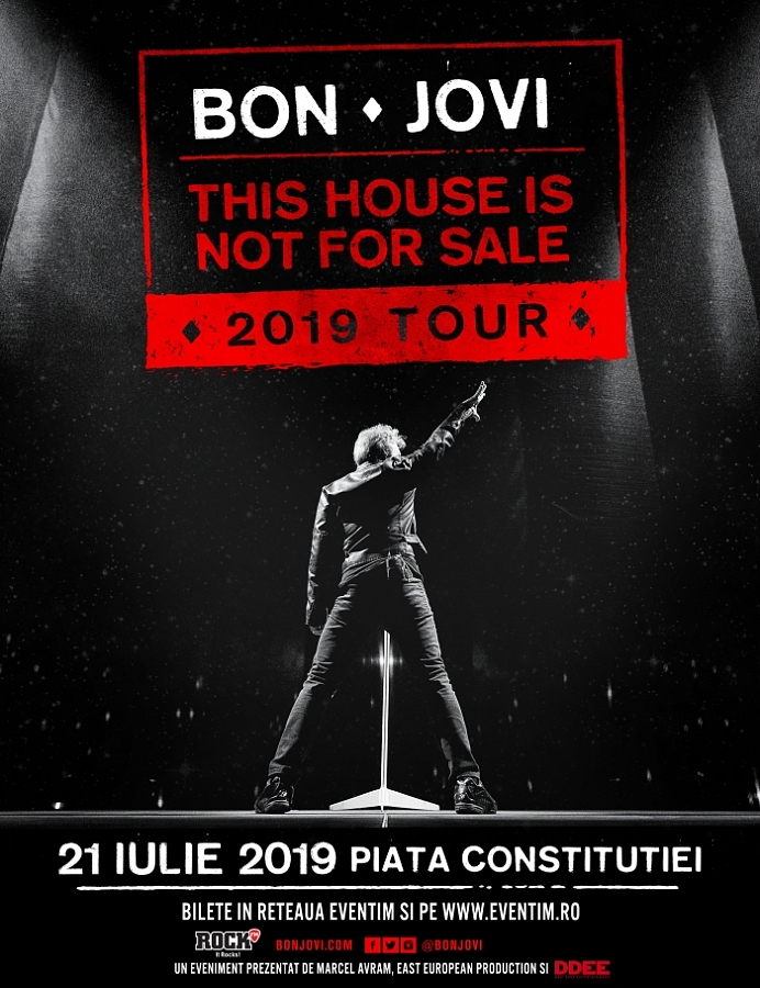 Concert Bon Jovi în Piața Constituției - This House Is Not For Sale Tour 2019
