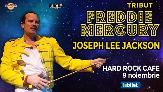 Concert Freddie Mercury tribute by Joseph LEE Jackson la Hard Rock Cafe, Bucuresti
