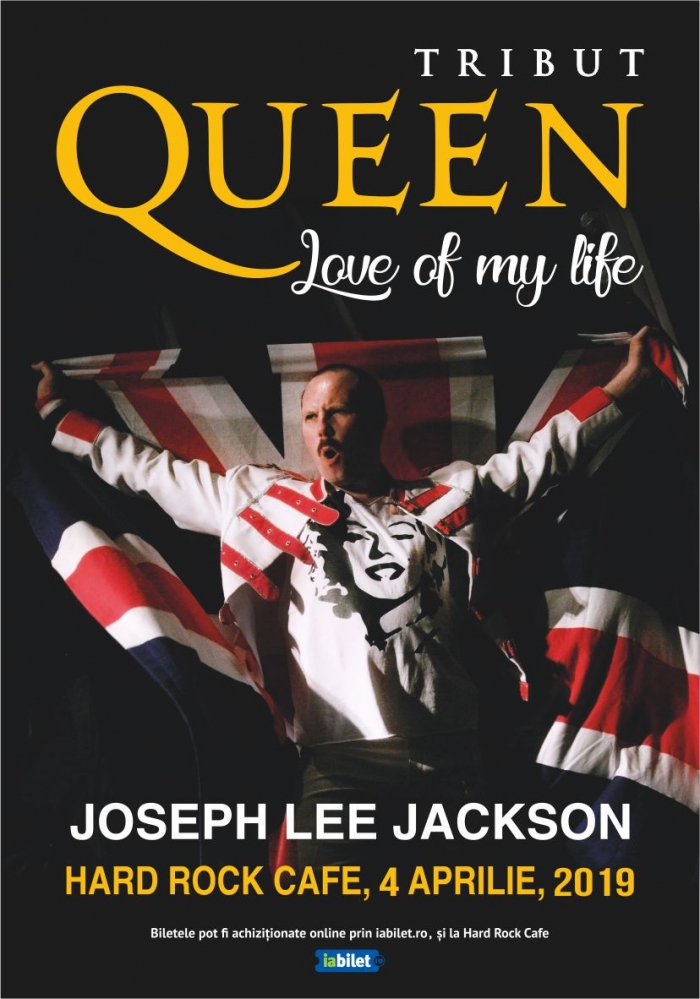 Concert Joseph Lee Jackson - tribut Queen la Hard Rock Cafe, București