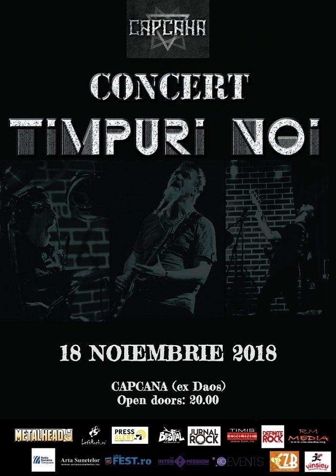 Concert Timpuri Noi în Club Capcana, Timișoara