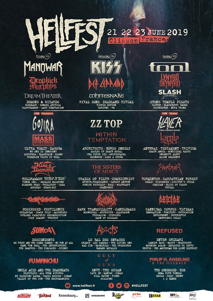 Hellfest Open Air Festival 2019 - line-up complet