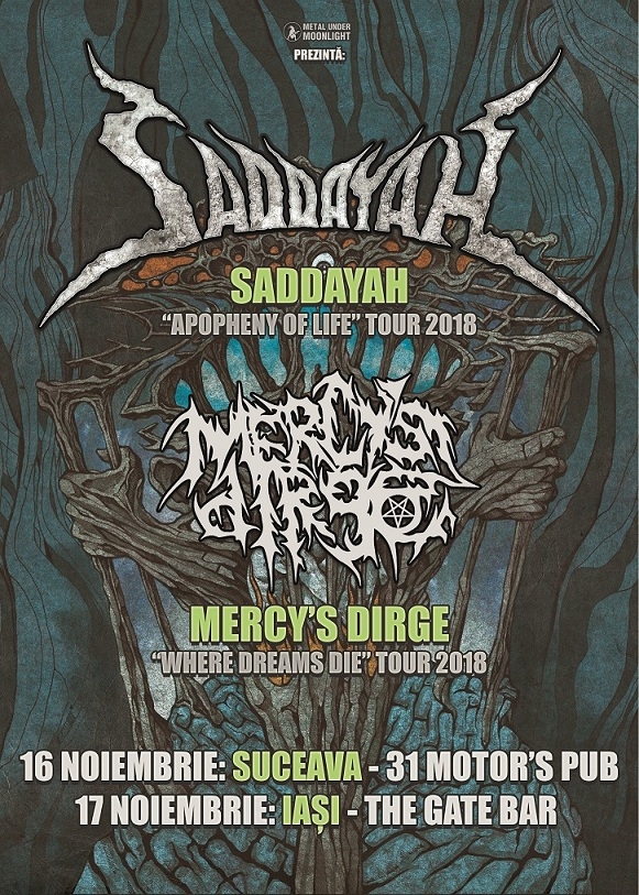 Weekend death metal cu Saddayah si Mercy's Dirge la Suceava si la Iasi