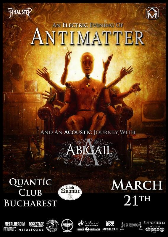 Concert Abigail și Antimatter în Club Quantic, București, România