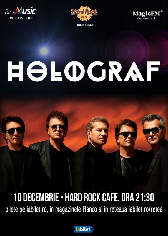 Concert Holograf - special exclusive show - la Hard Rock Cafe