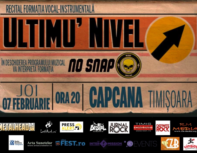 Concert Ultimu' Nivel și No Snap în Club Capcana, Timișoara