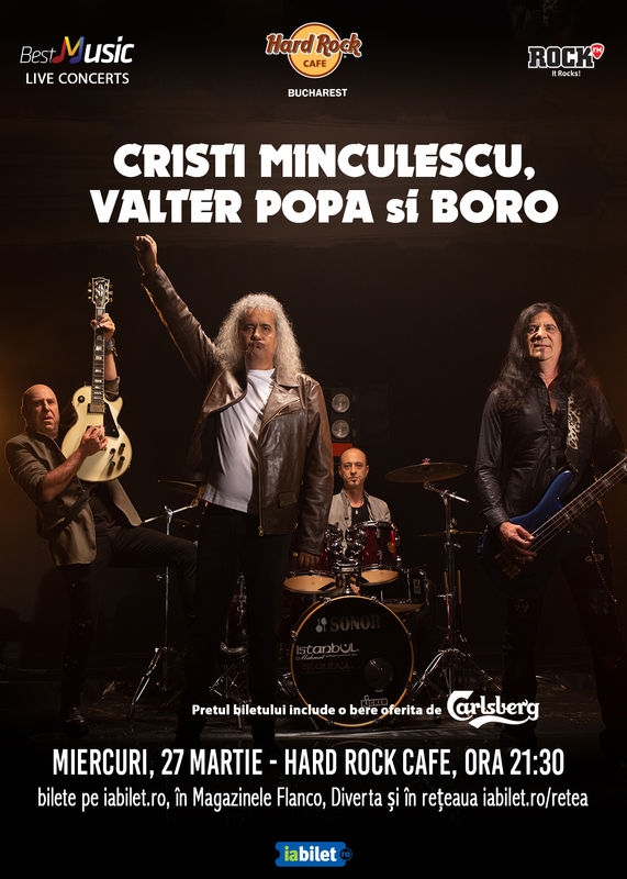 Concert Cristi Minculescu, Valter și Boro la Hard Rock Cafe, București