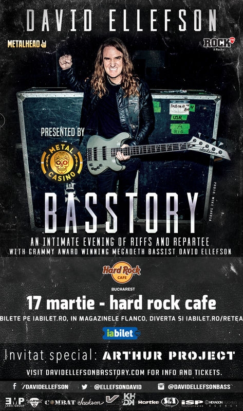 Concert David Ellefson (Megadeth) la Hard Rock Cafe