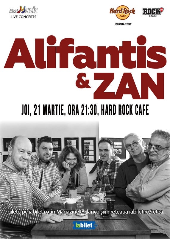 Concert Nicu Alifantis & ZAN în Hard Rock Cafe