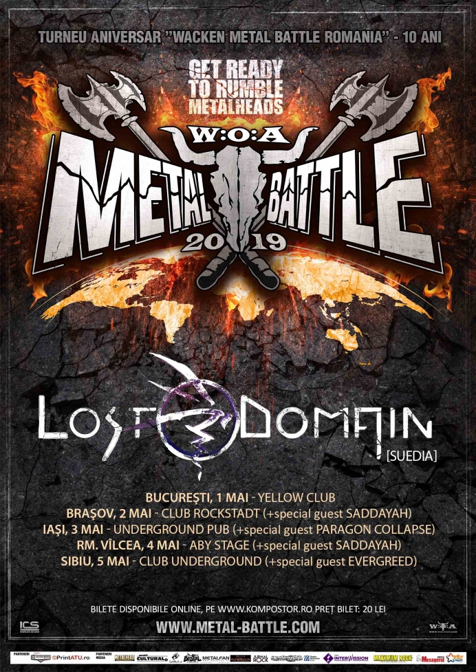 Turneu aniversar Wacken Metal Battle România cu trupa Lost Domain