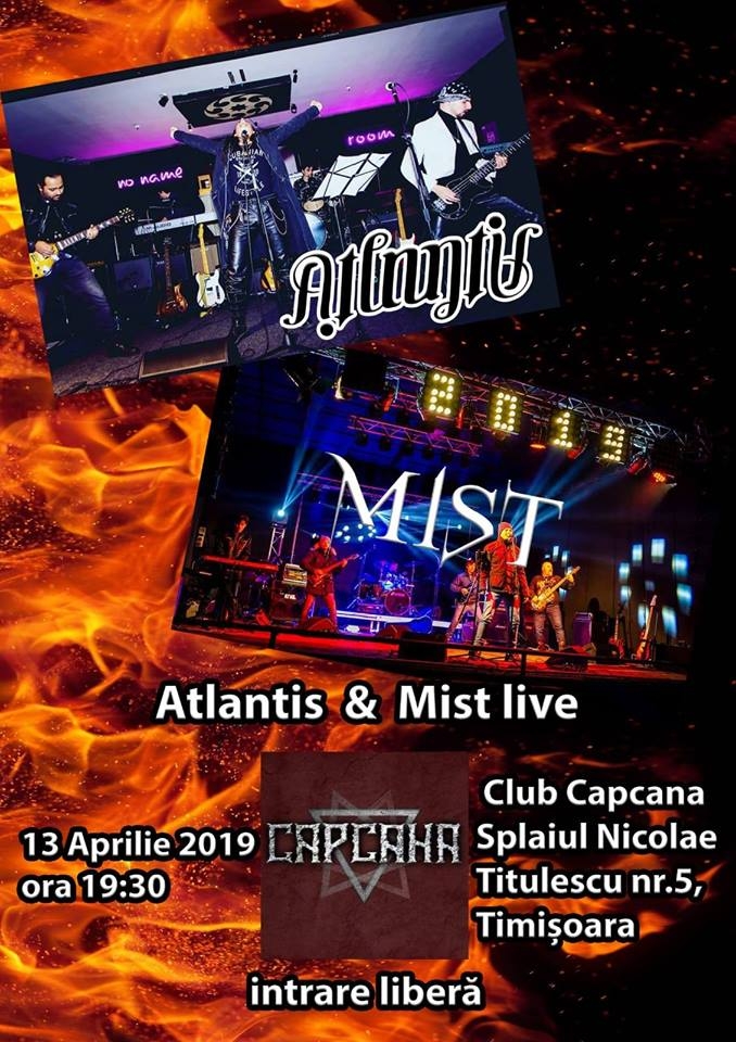 Concert Atlantis și Mist în Club Capcana din Timișoara