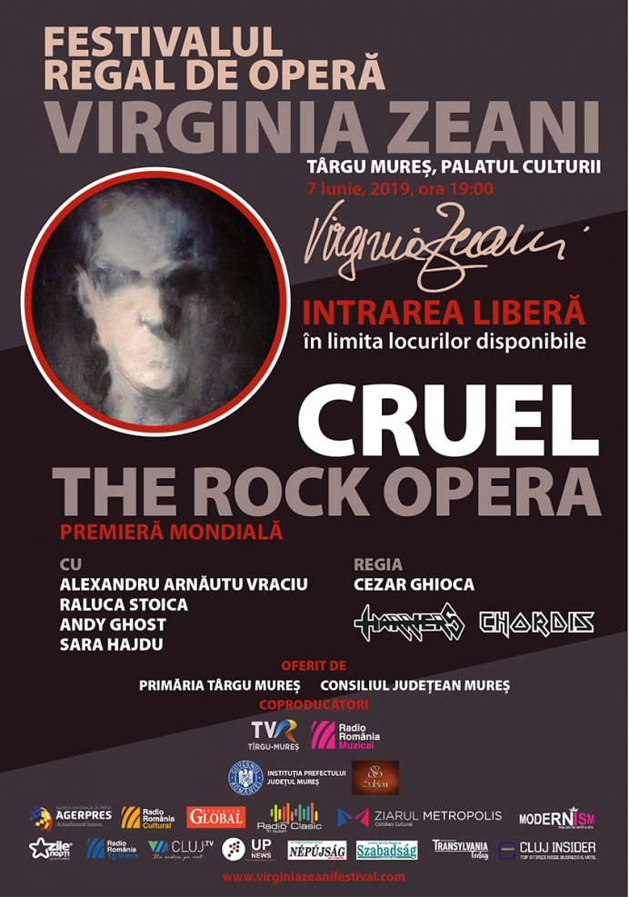 Opera rock Cruel - premiera mondială în cadrul Festivalului Regal de Operă Virginia Zeani