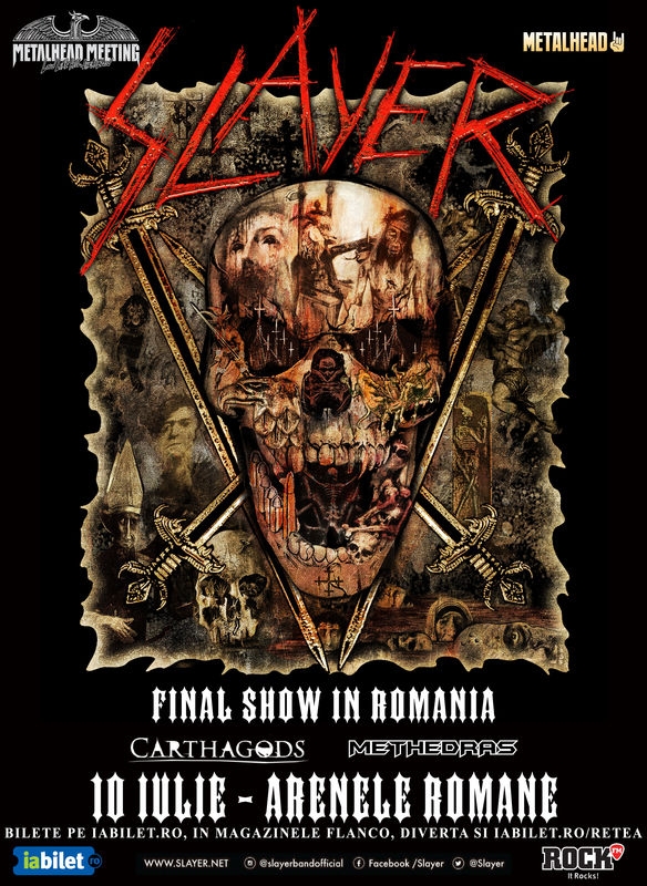 Program și reguli de acces la concertul Slayer la Arenele Romane