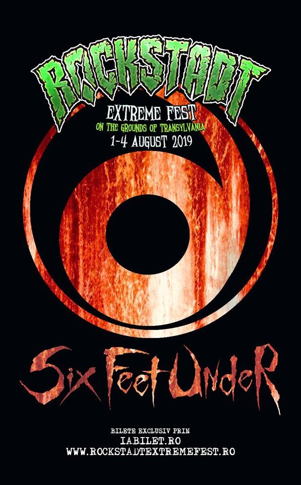Trupa Six Feet Under este confirmată la Rockstadt Extreme Fest 2019