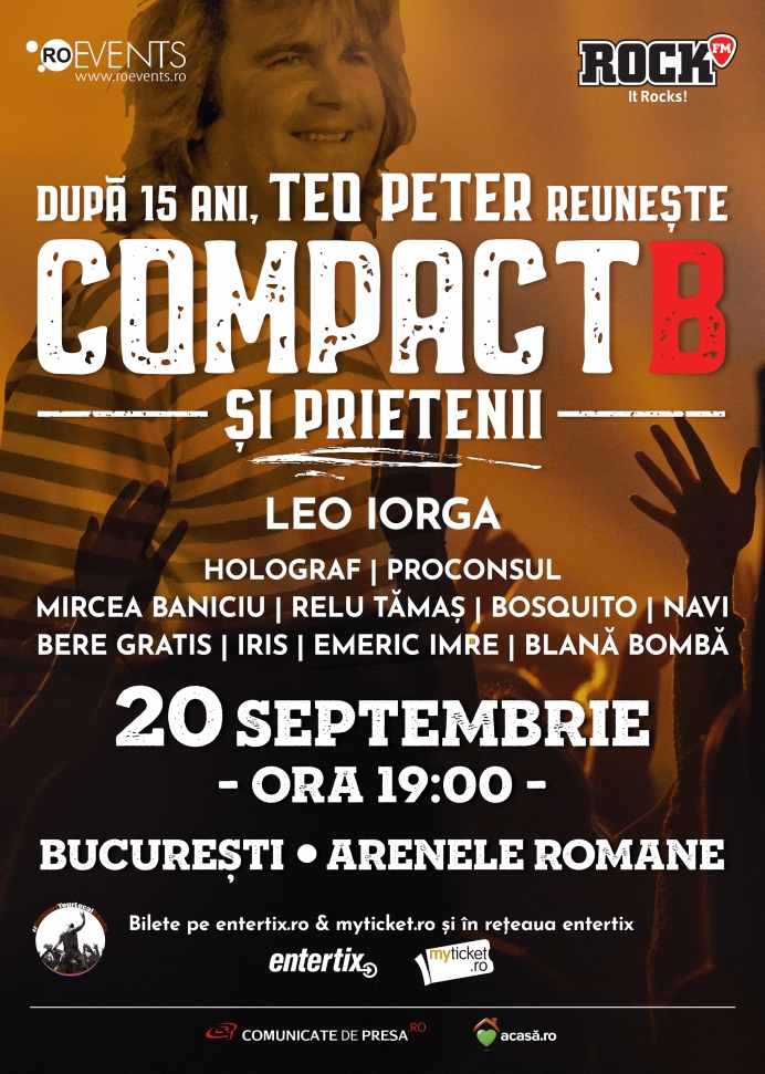 Concert CompactB & Friends la Arenele Romane