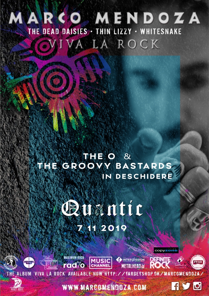 Concert Marco Mendoza, The Groovy Bastards și The 'O' în Club Quantic