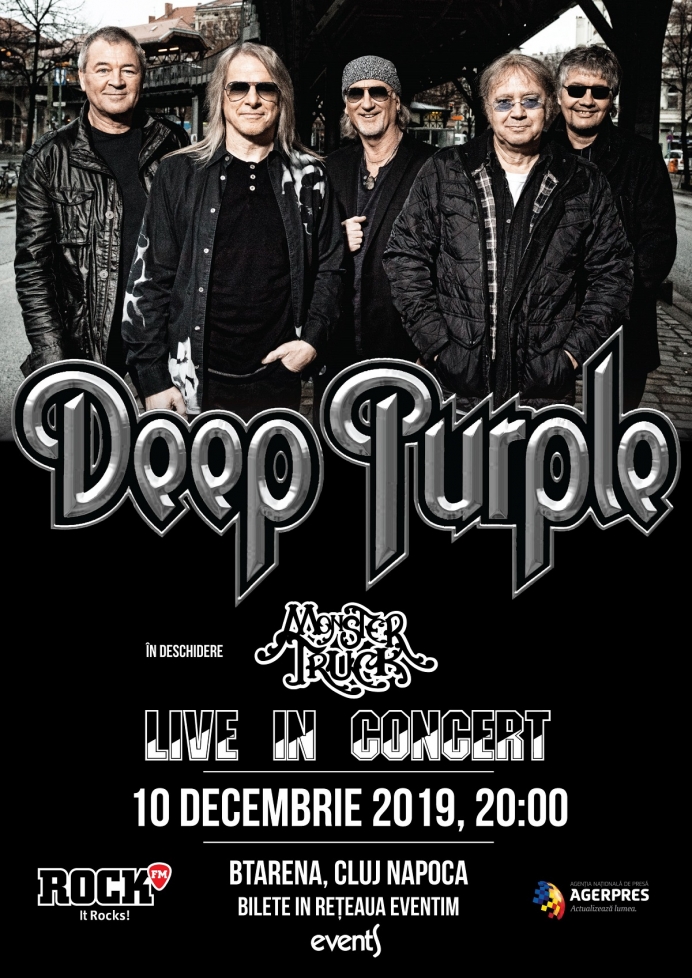 Încă o zi până la concertul Deep Purple din Cluj, de la BT Arena