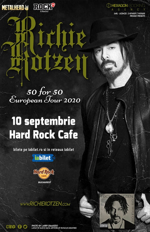 Concert Richie Kotzen: 50 for 50 la Hard Rock Cafe, Bucuresti