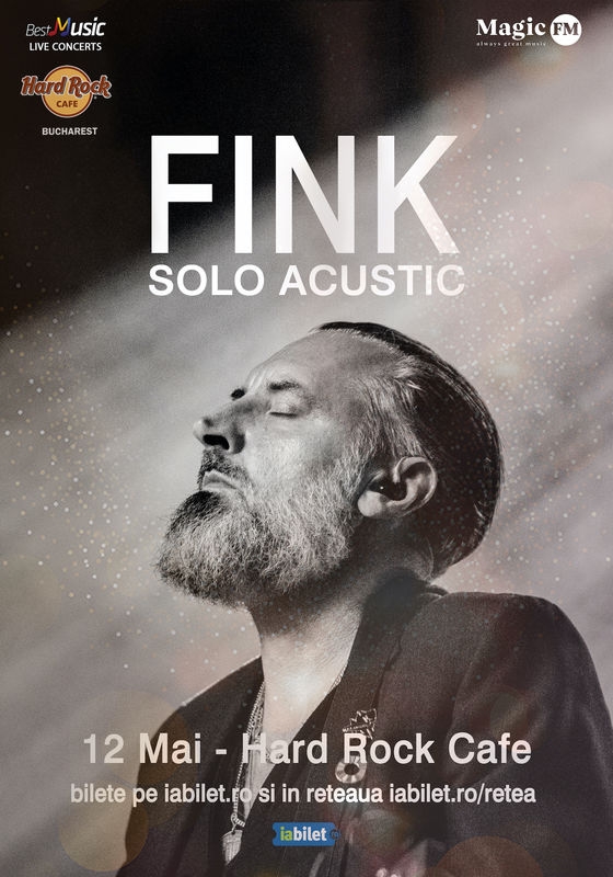 Fink revine la Bucuresti, cu un concert la Hard Rock Cafe