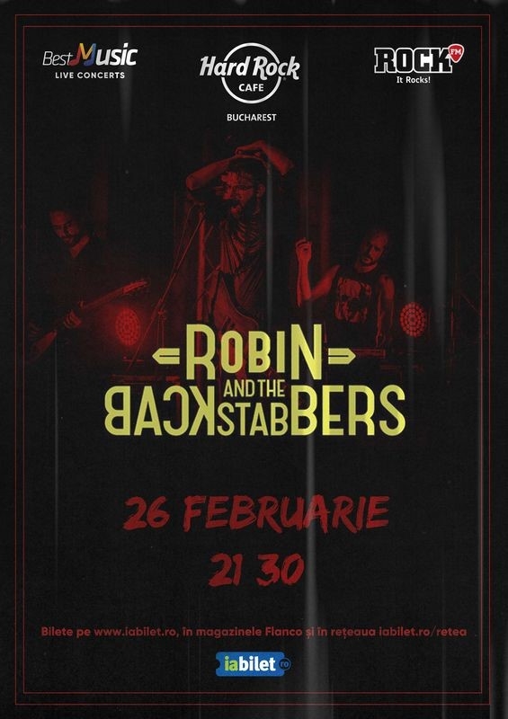 Concert Robin And The Backstabbers la Hard Rock Cafe