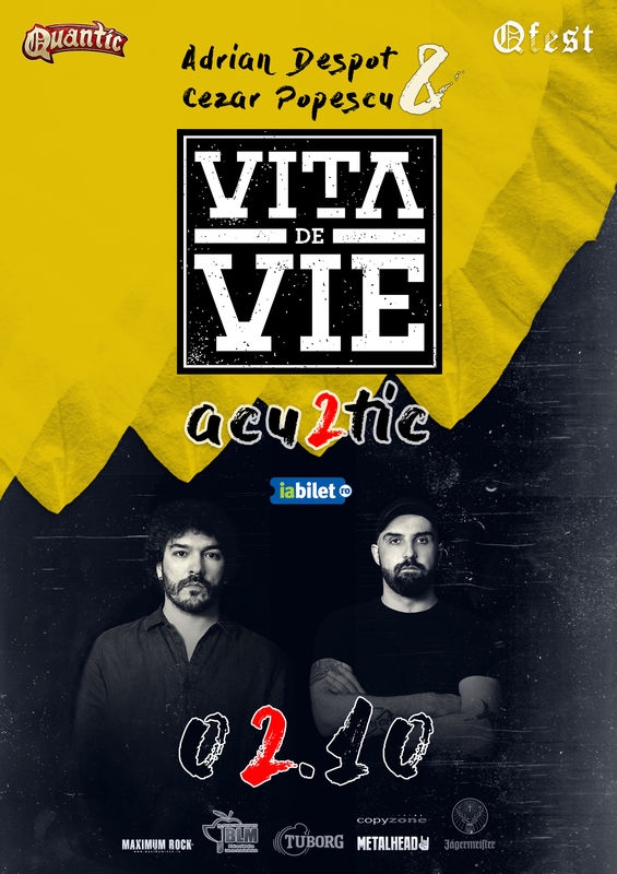 Concert Adrian Despot & Cezar Popescu - Vita de Vie Acu2tic, in club Quantic