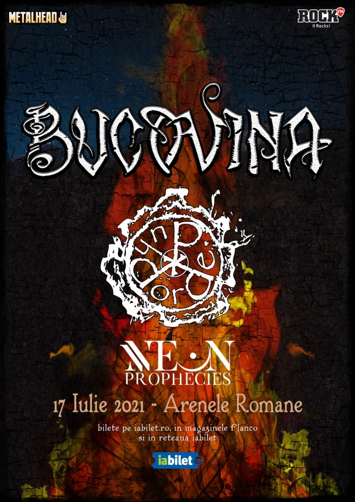 Neon Prophecies vor canta in deschiderea concertului Bucovina si Dordeduh de la Arenele Romane