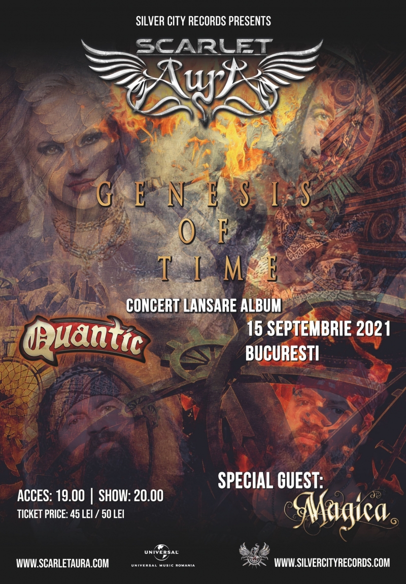 Scarlet Aura lansează albumul “Genesis Of Time” in club Quantic