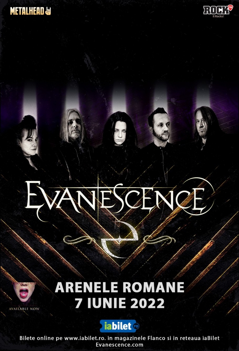 Concert Evanescence la Arenele Romane, pe 7 iunie 2022