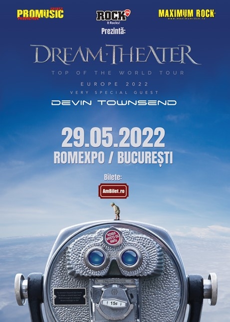 Devin Townsend se alatura turneului european Dream Theater din 2022, fiind invitat special in cadrul concertului de la Bucuresti