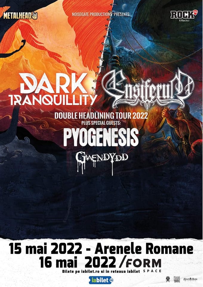 Dark Tranquillity si Ensiferum canta la Bucuresti si Cluj-Napoca in 2022