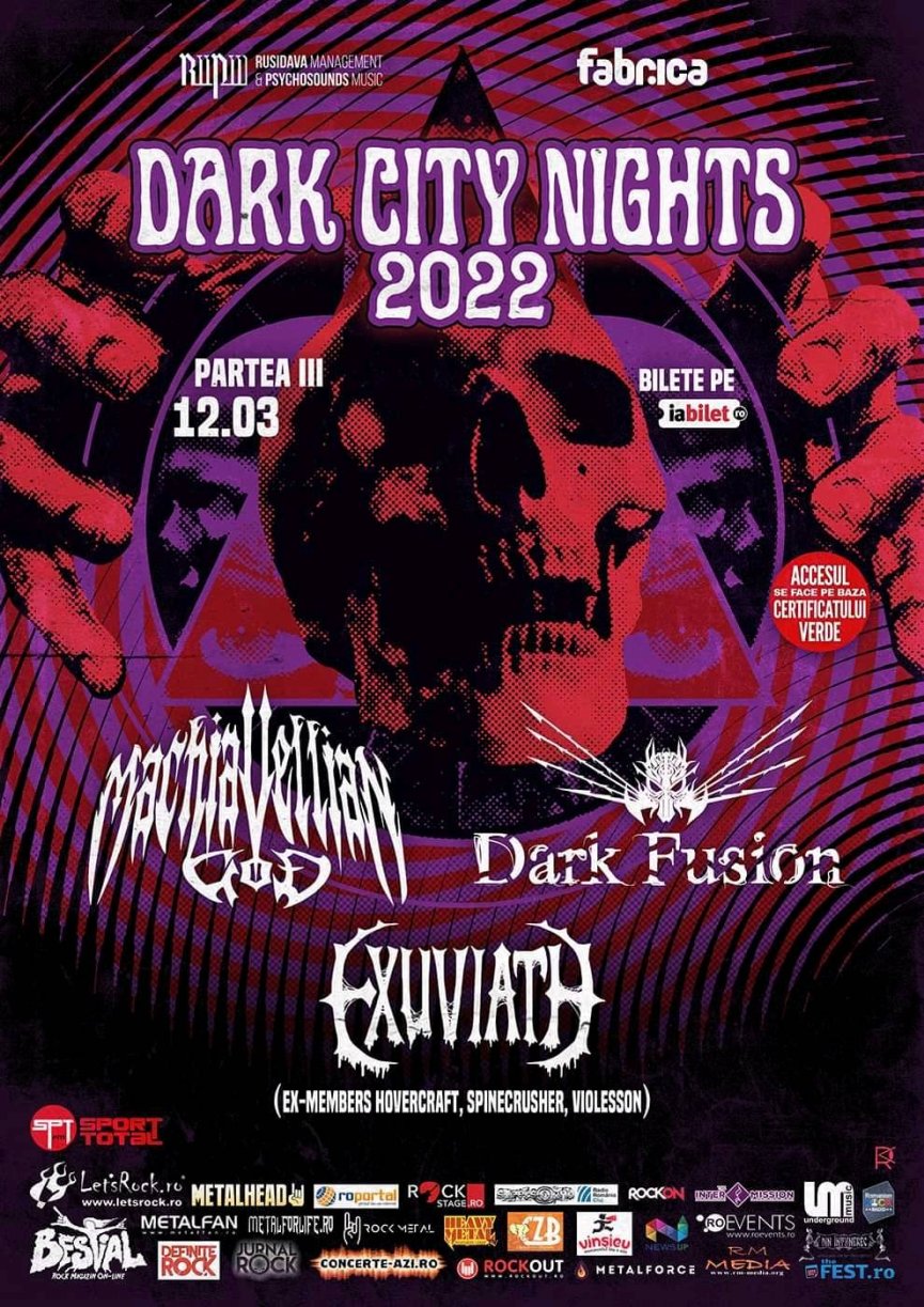 Concert Machiavellian God, Dark Fusion si Exuviath in cadrul Dark City Nights 2022 - part III