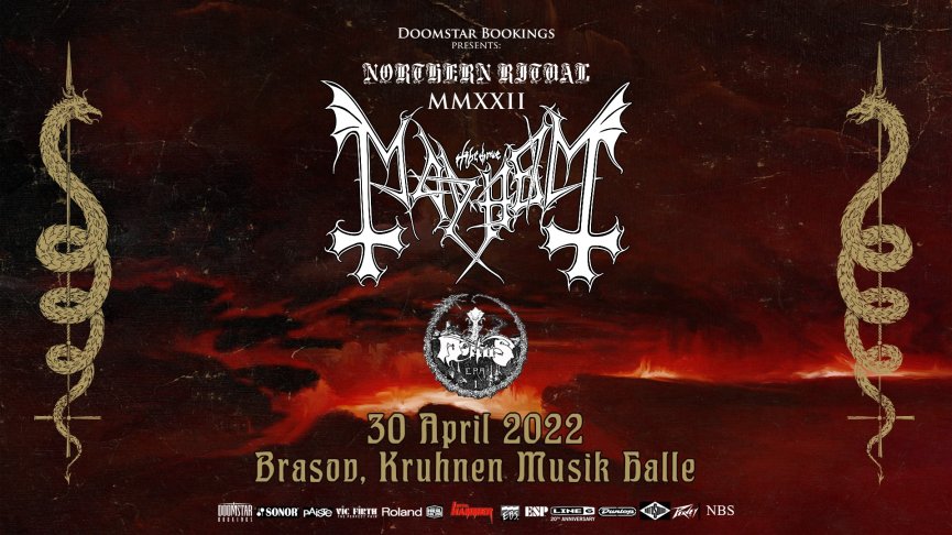 Program și acces la concertul MAYHEM și MORTIIS din Kruhnen Musik Halle