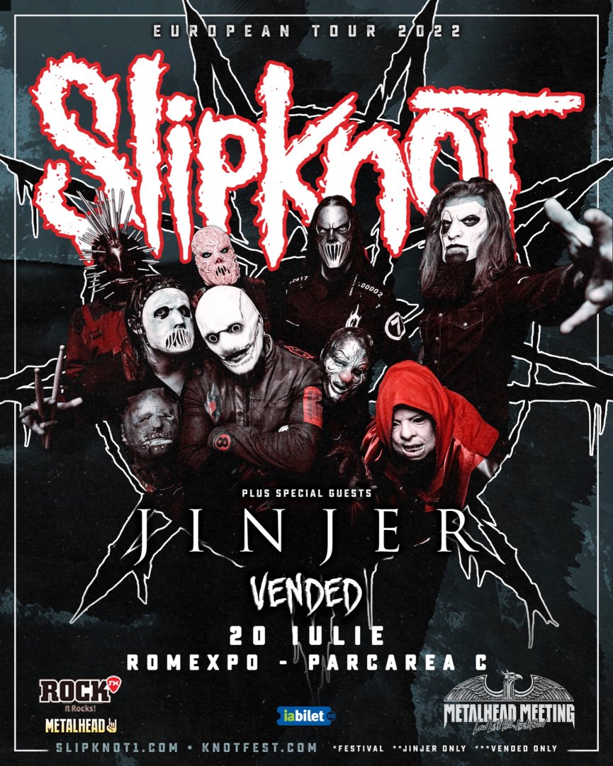 Concert Slipknot la Romexpo, in cadrul Metalhead Meeting 2022