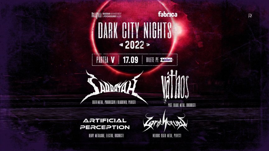 Dark City Nights 2022 part V: Saddayah, Váthos, Artificial Perception, Zgripsorum