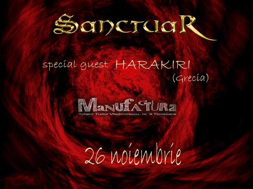 Concert Sanctuar si Harakiri in club Manufactura